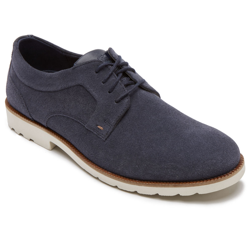 Rockport Singapore Mens Oxfords - Sharp & Ready 2 Plain Toe Blue - AN6587314